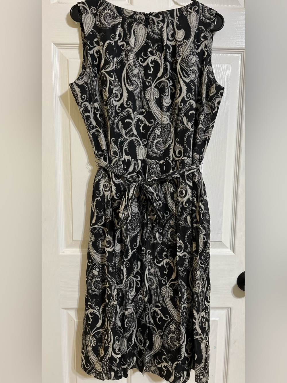 Talbots Collection Silk Cotton Paisley Midi Dress Size 16